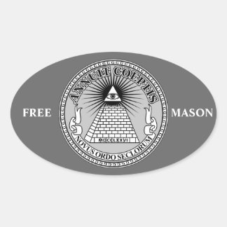 Eye of Providence Oval Sticker