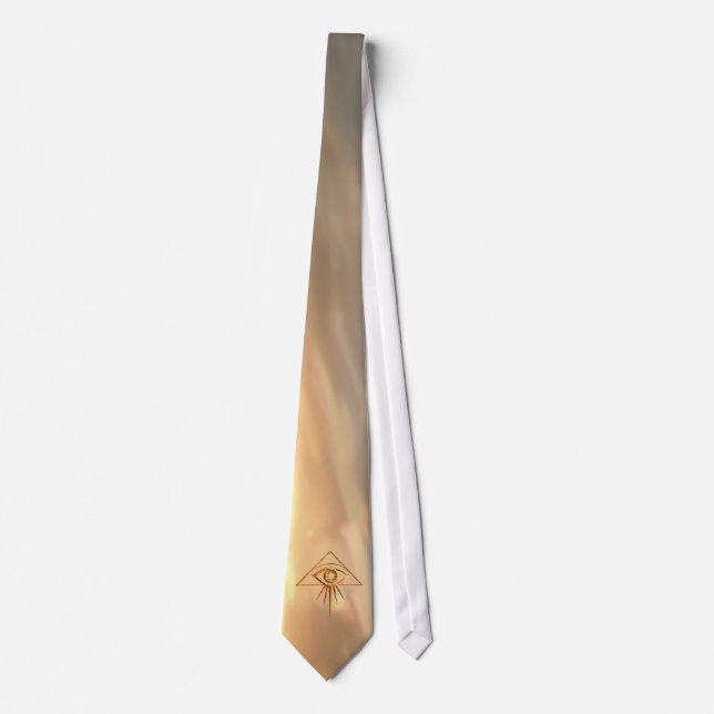 Eye of Providence Stone Sunburst Tie (Front)