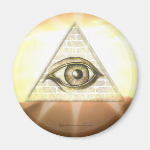 Eye of Providence Sunburst Magnet