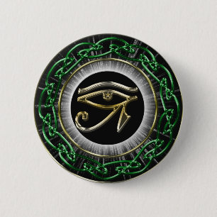 Eye Of Ra 6 Cm Round Badge