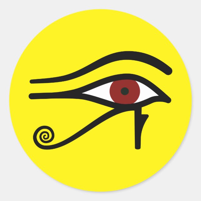 Eye of Ra - Egyptian God Classic Round Sticker (Front)