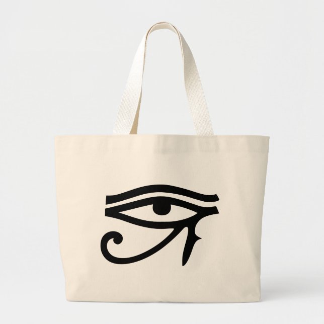 EYE of RA - fancy Large Tote Bag (Front)
