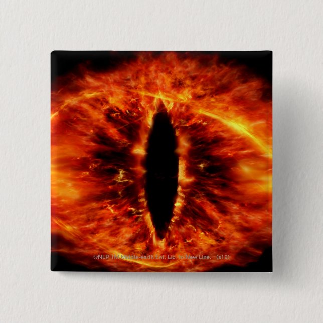 Eye of Sauron 15 Cm Square Badge (Front)