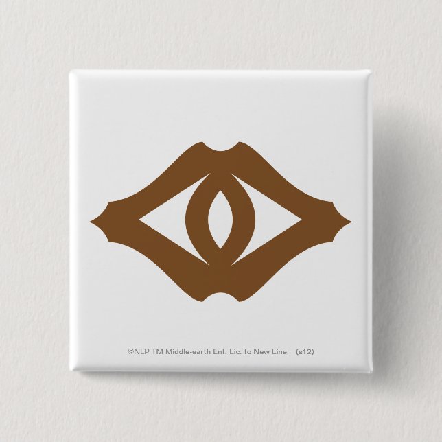 Eye of Sauron 15 Cm Square Badge (Front)