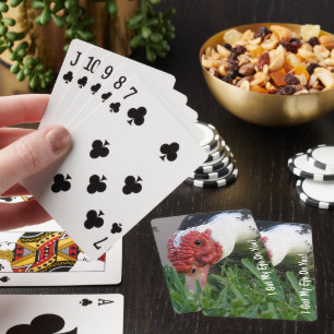 Eye of the Duck Close-Up Photo Personalised Playing Cards