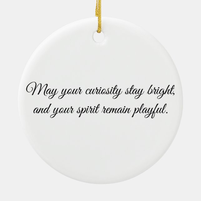 Eye of the Monkey – Gaze Collection Ceramic Ornament (Back)
