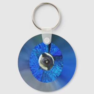 Eye of the Peacock Key Ring