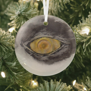 Eye of the Penguin – Gaze Collection Glass Tree Decoration