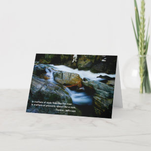 Eye of the Rock, Jefferson Quote Card