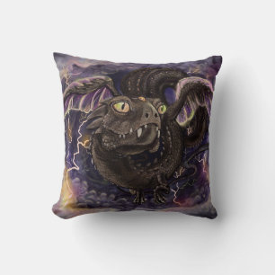 Eye of the Storm Dragon Throw Pillow