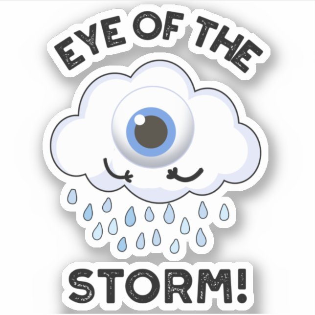 Eye Of The Storm Funny Weather Pun  (Front)