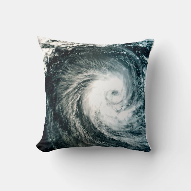 Eye of the storm throw pillow. cushion (Front)