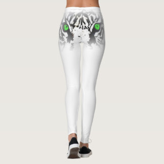 EYE OF THE TIGER LEGGINGS - WHITE TIGER DESIGN