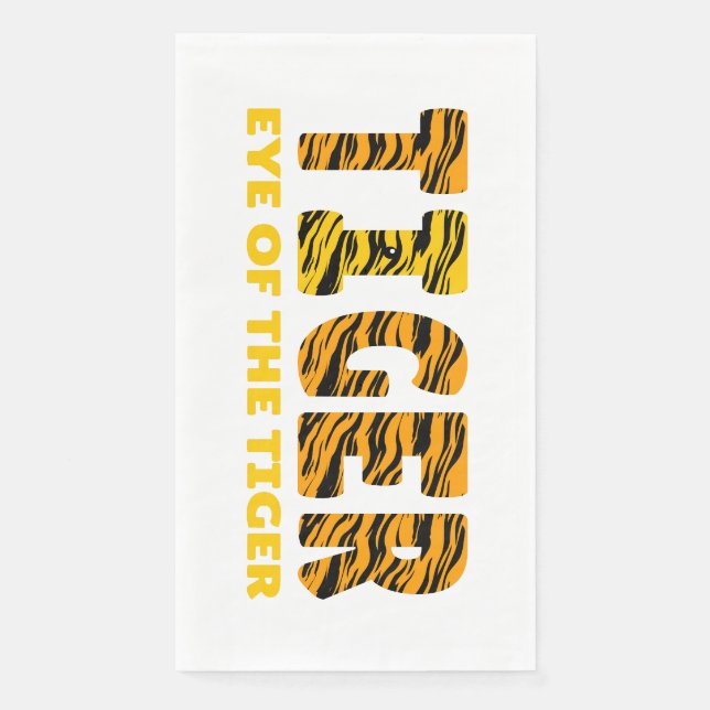 Eye of the Tiger Napkin (Front)