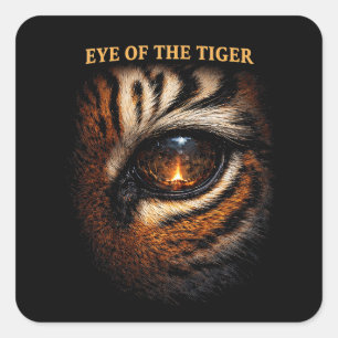 Eye of the Tiger Square Sticker