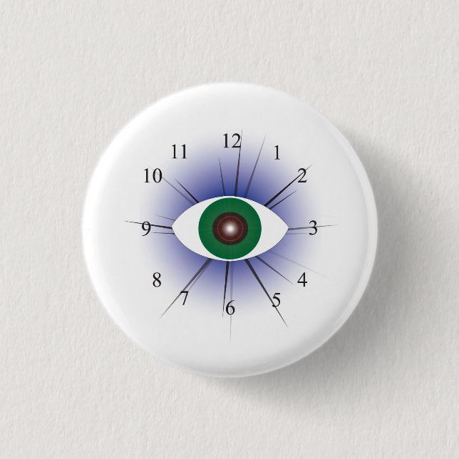 Eye of Time 3 Cm Round Badge (Front)