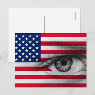 Eye of USA Postcard