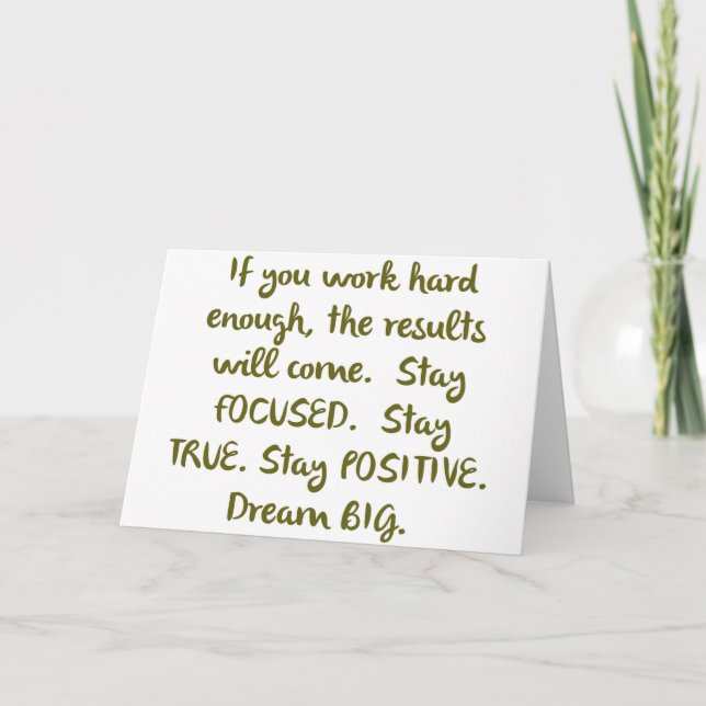 “Eye On The Prize” Dream BIG Design Card (Front)