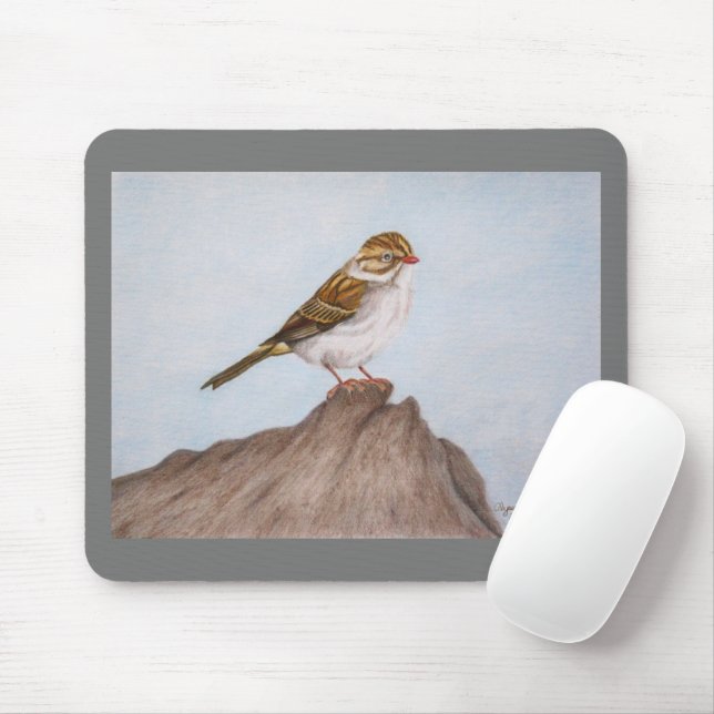 Eye on the Sparrow Mousepad (With Mouse)