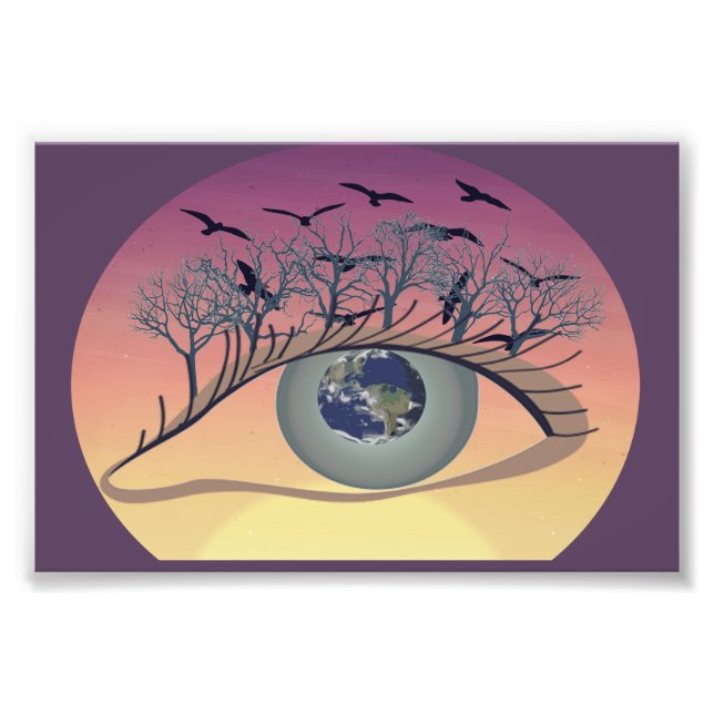 Eye on the World – Nature & Earth Art  Photo Print (Front)