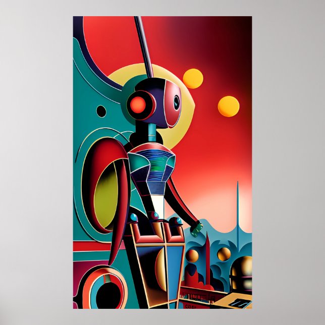 Eye Robot - Ken Gauge Surreal Art Poster (Front)