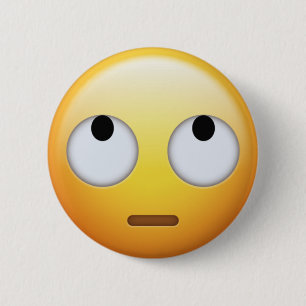 Eye Roll Emoji Pin