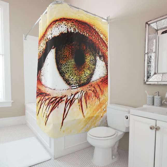 Eye sca shower curtain (In Situ)