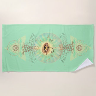 Eye see you - Alchemy magic Beach Towel