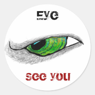 Eye, See you Classic Round Sticker