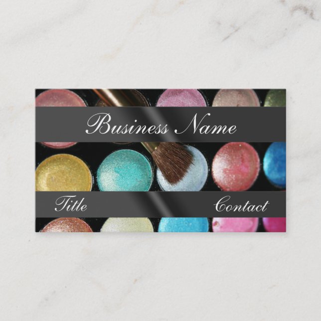 Eye Shadow Palete Make Up Artist Business Card (Front)