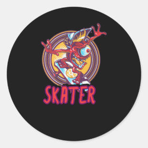 Eye Skater Classic Round Sticker
