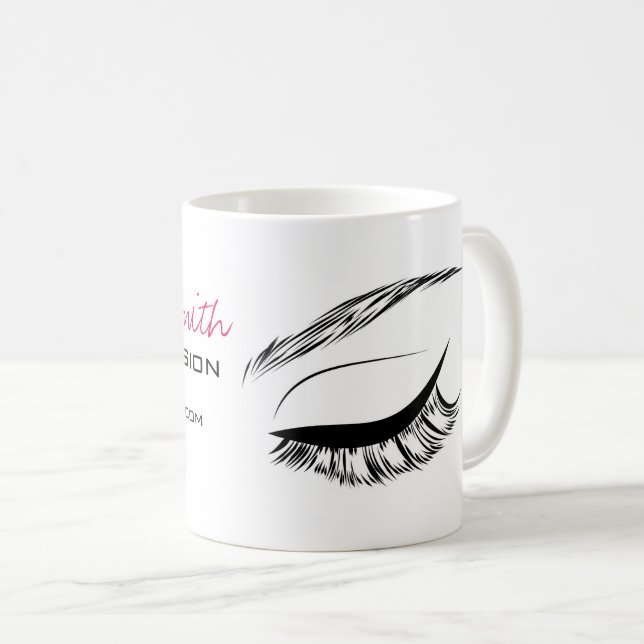 Eye Sketch Mascara Lash Extension Coffee Mug (Front Right)