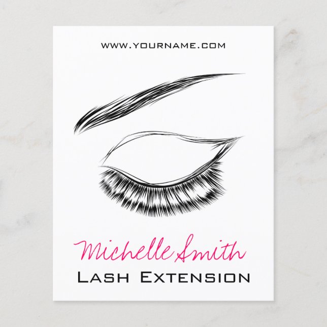 Eye Sketch Mascara Lash Extension Flyer (Front)
