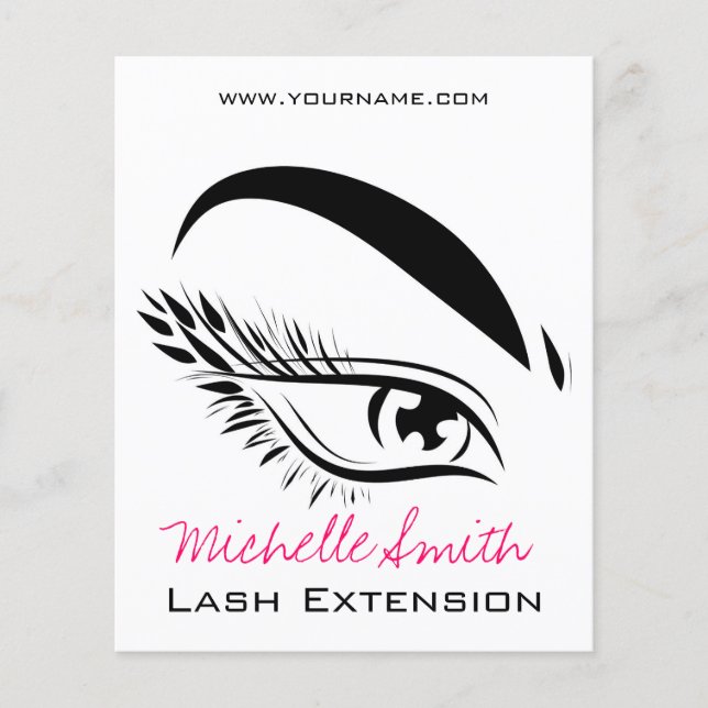 Eye Sketch Mascara Lash Extension Flyer (Front)