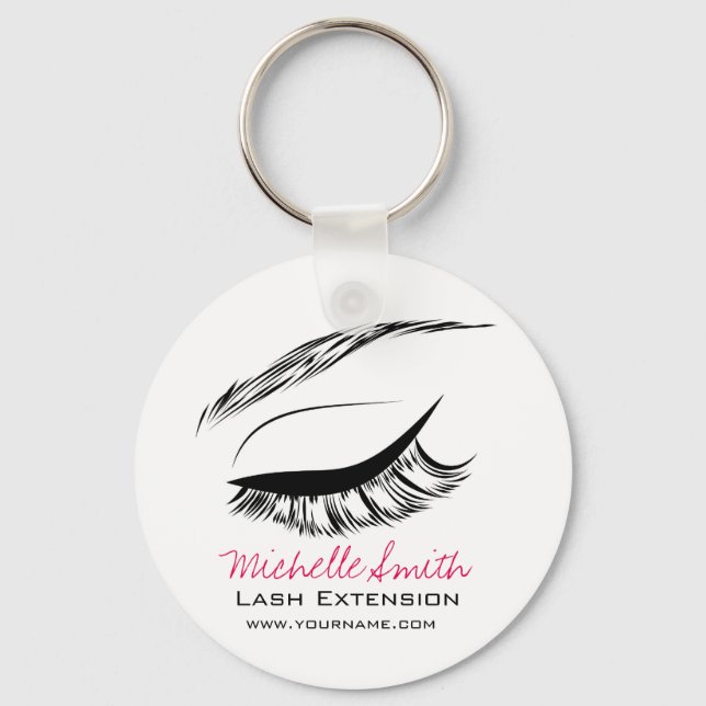 Eye Sketch Mascara Lash Extension Key Ring (Front)