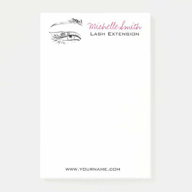 Eye Sketch Mascara Lash Extension Post-it Notes (Front)