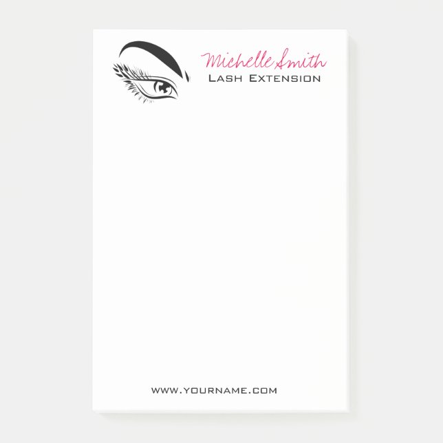 Eye Sketch Mascara Lash Extension Post-it Notes (Front)