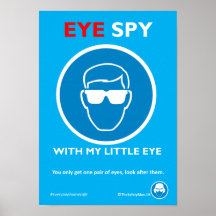 Eye Spy Safety Glasses Poster