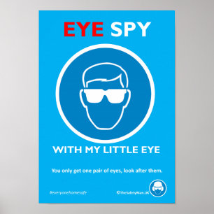 Eye Spy Safety Glasses Poster