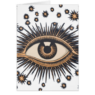 Eye Stars Moon Celestial Nouveau