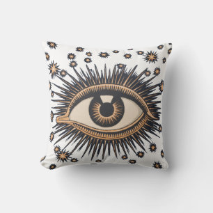 Eye Stars Moon Celestial Nouveau Cushion