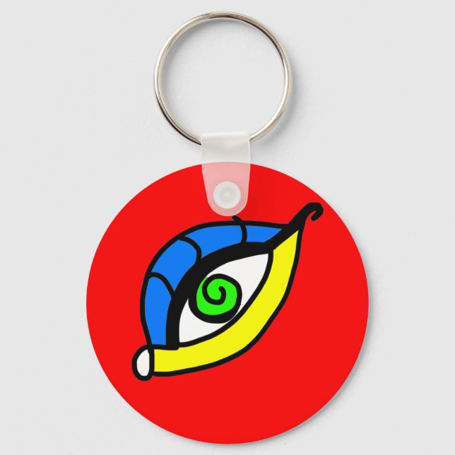eye style Button Keychain (Front)