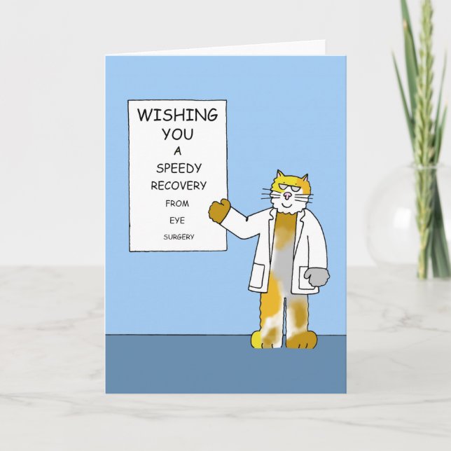 Eye Surgery Speedy Recovery Card (Front)