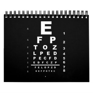 Eye Test Chart Calendar