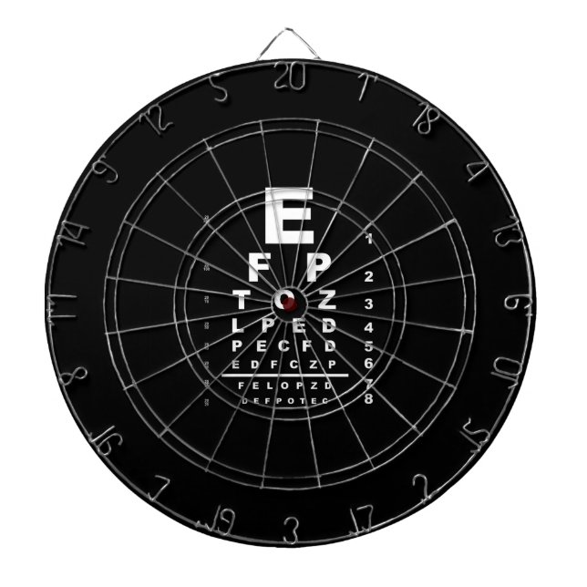 Eye Test Chart Dartboard (Front)