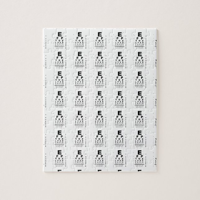 Eye Test Chart Jigsaw Puzzle (Vertical)