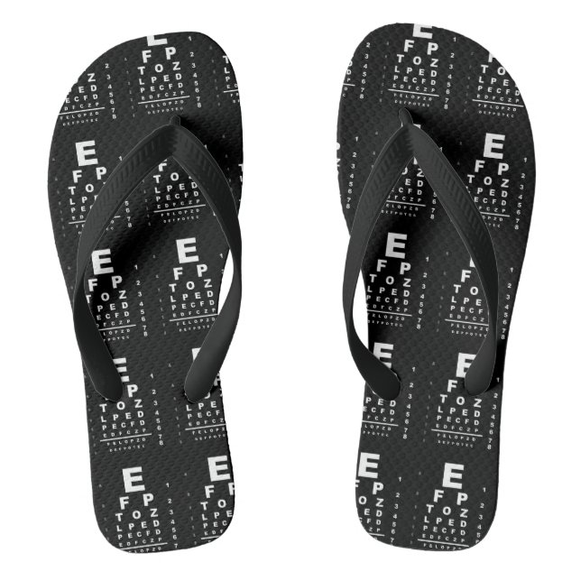 Eye Test Chart Thongs (Footbed)
