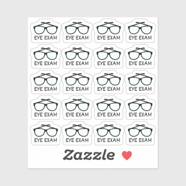 Eye Test Examination Optician Appointment Reminder (Sheet)