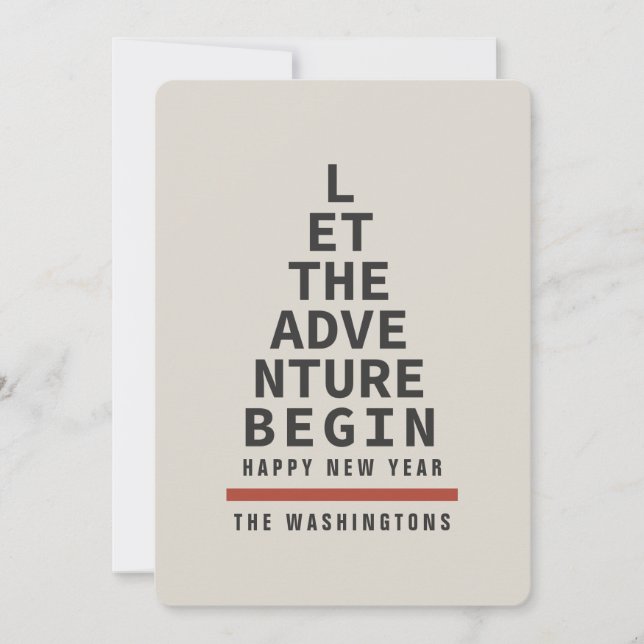 EYE TEST NEW YEAR CARD (Front)