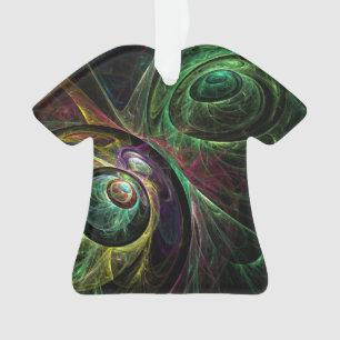 Eye to Eye Abstract Art Acrylic Shirt Ornament
